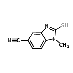 CAS 登录号：90323-39-0， 1-甲基-2-硫代-2,3-二氢-1H-苯并咪唑-5-甲腈