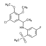 CAS 登录号：903581-02-2， N-[1-(5-氯-2,3-二甲氧基苯基)乙基]-5-氟-2-(甲基磺酰基)苯胺