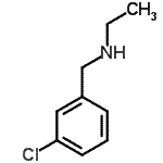 结构式 CAS# 90389-47-2, N-(3-氯苄基)乙胺