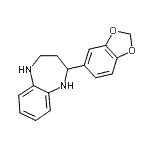 CAS 登录号：904815-53-8， 2-(1,3-苯并二氧戊环-5-基)-2,3,4,5-四氢-1H-1,5-苯并二氮杂卓