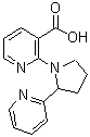 CAS 登录号：904816-88-2， 2-[2-(2-吡啶基)-1-吡咯烷基]烟酸