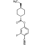 CAS 登录号:90525-56-7, 4-氰基-3-氟苯基反式-4-乙基环己甲酸酯