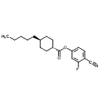 CAS 登录号：90525-59-0， 4-氰基-3-氟苯基反式-4-戊基环己甲酸酯