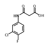 CAS#: 905810-26-6， 3-[(3-Chloro-4-fluorophenyl)amino]-3-oxopropanoic acid