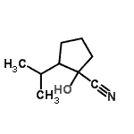 CAS 登录号：90608-01-8， 1-羟基-2-异丙基环戊烷甲腈