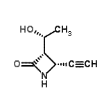 CAS 登录号：90696-34-7， (3S,4R)-4-乙炔基-3-[(1R)-1-羟基乙基]-2-氮杂环丁酮
