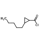 CAS 登录号：90722-23-9， 2-戊基环丙烷羰基氯化物
