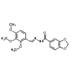 CAS 登录号：90754-80-6， N'-[(E)-(2,3,4-三甲氧基苯基)亚甲基]-1,3-苯并二氧戊环-5-甲酰肼