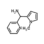 CAS 登录号：907595-00-0， 1-(1-甲基-1H-吡咯-2-基)-1-(2-吡啶基)甲胺