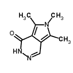 CAS 登录号：90817-87-1， 5,6,7-三甲基-2,6-二氢-1H-吡咯并[3,4-d]哒嗪-1-酮
