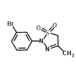 CAS 登录号：908333-93-7， 2-(3-溴苯基)-4-甲基-2,5-二氢-1,2,3-噻二唑1,1-二氧化物