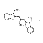 CAS 登录号：909-64-8， 3-乙基-2-{2-[(3-乙基-1,3-苯并硒唑-2(3H)-亚基)甲基]-1-丁烯-1-基}-1,3-苯并硒唑-3-鎓碘化物