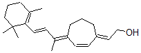 CAS 登录号：90906-88-0， 4-(1-甲基-3-(2,6,6-三甲基-1-环己烯-1-基)-2-(丙烯亚基)-2-环庚烯-1-亚基)乙醇