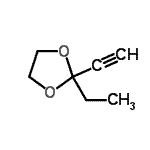 CAS 登录号：90935-45-8， 2-乙基-2-乙炔基-1,3-二氧戊环
