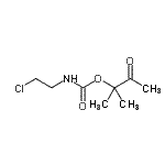 CAS 登录号：90952-60-6， 2-甲基-3-氧代-2-丁炔基(2-氯乙基)氨基甲酸酯