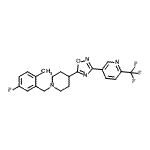 CAS#: 909662-32-4， 5-{5-[1-(5-Fluoro-2-methylbenzyl)-4-piperidinyl]-1,2,4-oxadiazol-3-yl}-2-(trifluoromethyl)pyridine