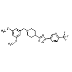 CAS#: 909662-35-7， 5-{5-[1-(3,5-Dimethoxybenzyl)-4-piperidinyl]-1,2,4-oxadiazol-3-yl}-2-(trifluoromethyl)pyridine
