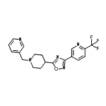 CAS 登录号：909662-38-0， 5-{5-[1-(3-吡啶基甲基)-4-哌啶基]-1,2,4-恶二唑-3-基}-2-(三氟甲基)吡啶