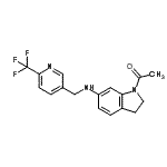 CAS 登录号：909666-28-0， 1-[6-({[6-(三氟甲基)-3-吡啶基]甲基}氨基)-2,3-二氢-1H-吲哚-1-基]乙酮