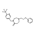CAS 登录号：909690-83-1， 1-(2-苯氧基乙基)-4-{[6-(三氟甲基)-3-吡啶基]甲基}-1,4-二氮杂环庚-5-酮