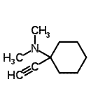 CAS 登录号：90977-41-6， 1-乙炔基-N,N-二甲基环己烷胺