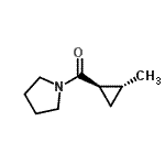 CAS 登录号：90985-55-0， [(1R,2R)-2-甲基环丙基](1-吡咯烷基)甲酮
