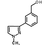 CAS 登录号：910037-09-1， [3-(1-甲基-1H-吡唑-3-基)苯基]甲醇
