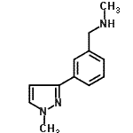 CAS#: 910037-12-6， N-Methyl-1-[3-(1-methyl-1H-pyrazol-3-yl)phenyl]methanamine