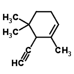 CAS 登录号：91044-46-1， 6-乙炔基-1,5,5-三甲基-环己烯
