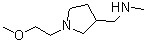 结构式 CAS# 910442-18-1, 1-[1-(2-甲氧基乙基)-3-吡咯烷基]-N-甲基甲胺