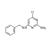 结构式 CAS# 91066-67-0, N<sup>4</sup>-苄基-6-氯-2,4-嘧啶二胺