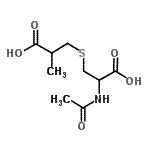 CAS 登录号：910898-81-6， 3-(2-乙酰氨基-3-羟基-3-氧代-丙基)硫基-2-甲基-丙酸