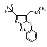 CAS#: 912569-73-4， N-Methyl-1-[1-methyl-5-phenoxy-3-(trifluoromethyl)-1H-pyrazol-4-yl]methanamine