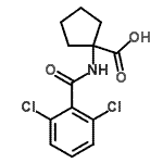 CAS#: 912763-69-0， 1-[(2,6-Dichlorobenzoyl)amino]cyclopentanecarboxylic acid
