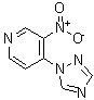 结构式 CAS# 912773-00-3, 3-硝基-4-(1H-1,2,4-三唑-1-基)吡啶