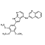 CAS#: 913168-12-4， N-[2-(3,4,5-Trimethoxyphenyl)-1H-pyrrolo[2,3-b]pyridin-4-yl]-3-quinolinamine