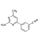 CAS#: 913322-66-4， 3-(2-Amino-6-methyl-4-pyrimidinyl)benzonitrile