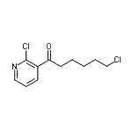 结构式 CAS# 914203-37-5, 6-氯-1-(2-氯-3-吡啶基)-1-己酮