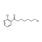 结构式 CAS# 914203-38-6, 7-氯-1-(2-氯-3-吡啶基)-1-庚酮