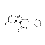 CAS#: 914220-05-6， 6-Chloro-2-(2-cyclopentylethyl)imidazo[1,2-b]pyridazine-3-carboxylic acid