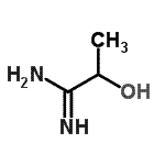 结构式 CAS# 91431-03-7, (1Z)-2-羟基丙脒