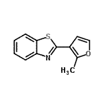 CAS 登录号：91493-30-0， 2-(2-甲基-3-呋喃基)-1,3-苯并噻唑