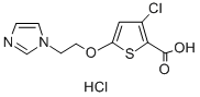 CAS 登录号：91505-19-0， 5-(2-(1-咪唑基)乙氧基)-4-氯噻吩-2-羧酸