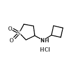 CAS#: 915402-20-9， N-Cyclobutyltetrahydro-3-thiophenamine 1,1-dioxide hydrochloride (1:1)