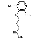 CAS 登录号：91553-71-8， 3-(2,6-二甲基苯氧基)-N-甲基-1-丙胺