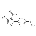 CAS#: 91569-97-0， 5-(4-Methoxyphenyl)-3-methyl-1,2-oxazole-4-carboxylic acid