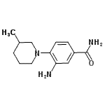 CAS 登录号：915920-42-2， 3-氨基-4-(3-甲基-1-哌啶基)苯甲酰胺