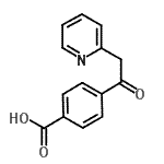 CAS 登录号：915920-55-7， 4-(2-吡啶基乙酰基)苯甲酸
