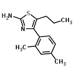 CAS 登录号：915920-65-9， 4-(2,4-二甲基苯基)-5-丙基-1,3-噻唑-2-胺
