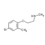 CAS 登录号：915920-76-2， 2-(4-溴-2-甲基苯氧基)-N-甲基乙胺